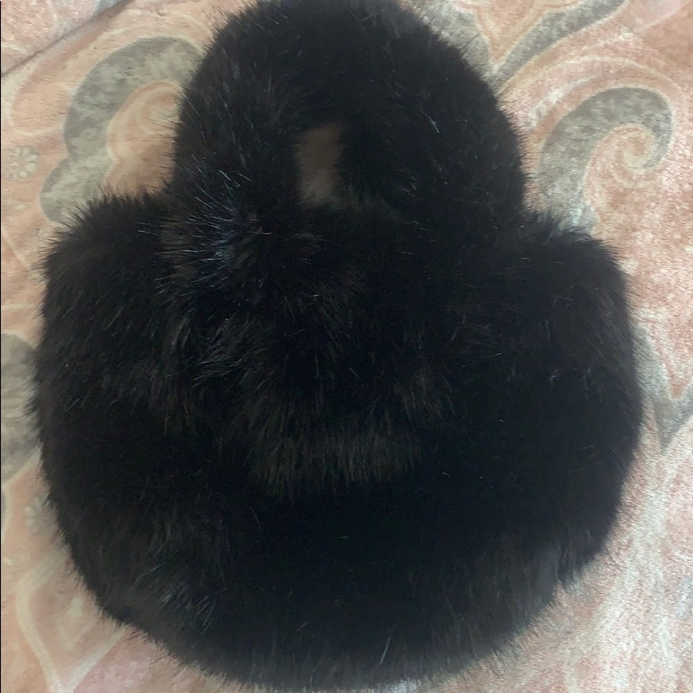 Jcrew foe fur bag